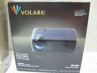   NEW Volare HD 20K HD 1080P LED Home Theater Projector with Screen