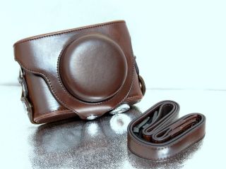   Brown Vintage Leather Case Bag For Leica D LUX 6 D LUX6 DLUX6 Camera
