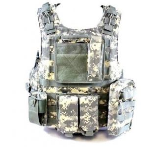 Diamond Tactical Airsoft MOLLE Plate Carrier 600D ACU