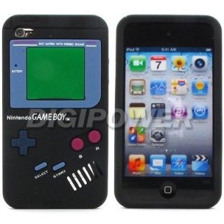 BLACK GAMEBOY DESIGN COOL CASE COVER SKIN FOR APPLE IPOD TOUCH 4 4G