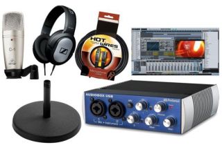   Audiobox USB Behringer C1 Studio Mic Desktop Home Recording Package
