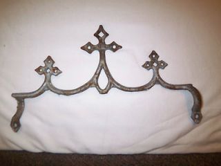 Antique Gothic Victorian Cast Iron Cross finials or tops for Fence 