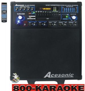    1290 Portable Karaoke Multi format Sound System w/ Digital Recording