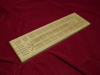   SOLID OAK CRIBBAGE BOARD hand made in the USA by a disabled veteran