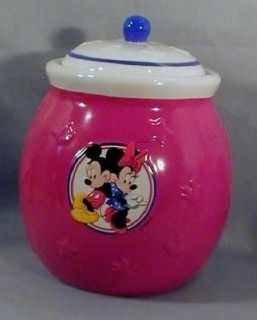 Disney Mickey Mouse Red Cookie Candy Jar or Canister
