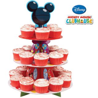 Disney Mickey Mouse Ears Cupcake Party Treat Stand Holds 24