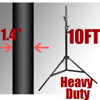 JS PRO Heavy Duty 10ft Studio Light Stand Photo Video