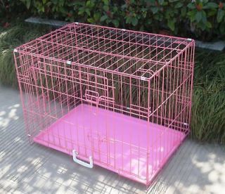 pink dog crates in Crates