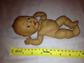   / VINTAGE 1940S RUBBER REMPEL DOLL 7 TALL BABY WATER DOLL L@@K