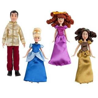 Disney Barbie Cinderella Mini 4 pcs Set Prince, Anastasia, DrizellaToy 
