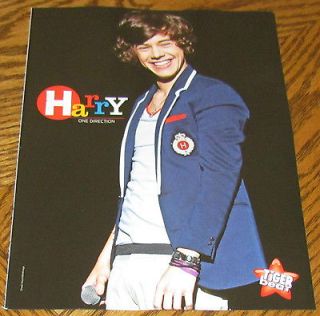 HARRY STYLES One Direction PINUP 8X10 Smiling Blue Jacket Cute 
