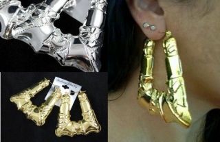   big and chunky X large creole style hoop earrings MEGA BIG EARRINGS