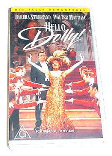 PAL VHS Video~Hello Dolly~Barbra Streisand + Walter Matthau