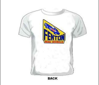   DRAG/NA​SCAR/SPRINT/MI​DGET RACE T shirt FENTON DRAG RACING WHEELS