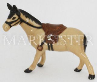 Figurine Miniature Animal Ceramic Statue Rocking Horse