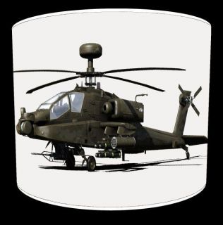 Apache Attack Helicopter Drum Lamp Shades Ceiling Light Pendant Table 