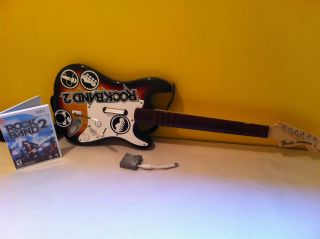 Rock Band 2 with wireless Fender Stratocaster (Wii, 2008)