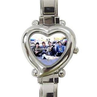 NEW Big Time Rush Photo Heart Shape Italian Charm Watch