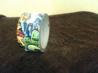 TWO ROLLS of Graffiti Print Duct Tape, 1.88inx10yds each
