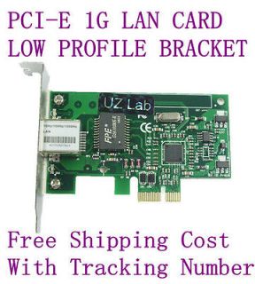 PCI E PCIe Gigabit Ethernet LAN Network Card Low Profile Bracket Work 