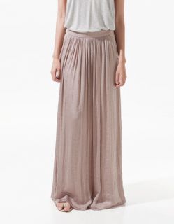 ZARA WOMAN Maxi Long Skirt With Pockets UK MEDIUM