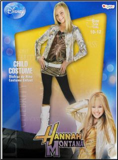 Hannah Montana Dress Gold Jacket Costume 10 12 NWT
