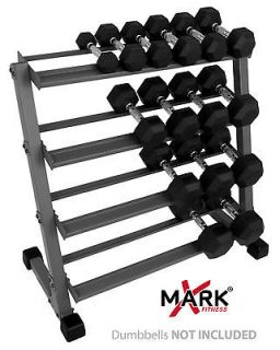 NEW Xmark Fitness 3 Four Tier Dumbbell Weight Storage Rack XM 3109