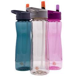 Eco Vessel Tritan  Wave  Sports Water Bottle with Straw Top 750ml