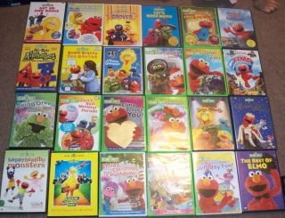   of Sesame Street DVDs Choice Auction 24 titles CREATE YOUR OWN LOT