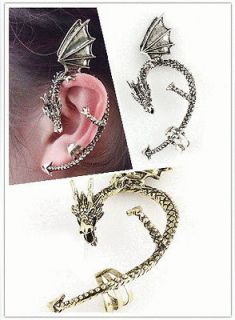   Rock Personality Retro Dragon Shape Earring Ear Stud Jewelry Pop