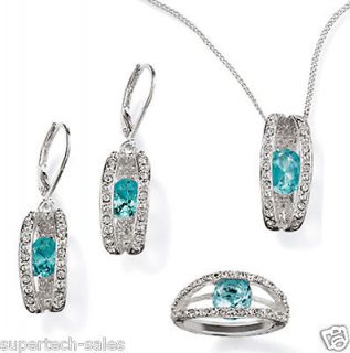 Avon Envy Me Collection Necklace, Earrings, & Ring Size 6, 7, 8, 9 