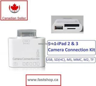 in 1 SD MS TF MS Duo Card Reader USB Camera Connection Kit for New 