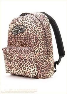 Vans cheetah print Leopard Realm Bookbag Backpack schoolbag