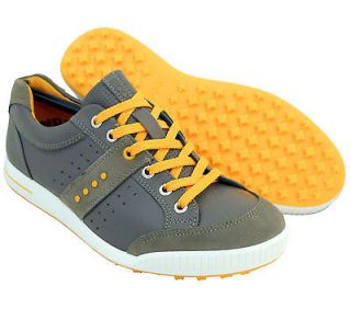 NEW ECCO Street Premier Mens Golf Shoes Grey Lace Fanta Sz 6 6.5 EU 