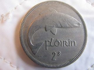 1963 Ireland Nice old Coin 1 Florin (2 Shillings)