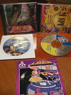 Kids CD ROMs, I Spy, Dinosaur Adventure, Kid Pix, Toy Story, Lunar 