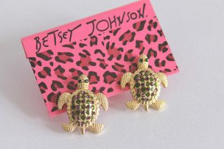 Betsey Johnson official website sync turtle earrings #BJ E1