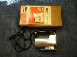   VINTAGE ORIGINAL STANLEY ELECTRIC SABRE SAW w/BOX 1960s MODEL # 80451