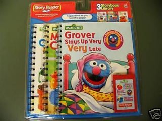   Sesame Street Grover Elmo preschool New package 3 books/cartridg​e