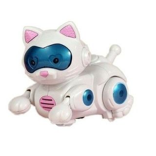 Lovely Electronic Robot Cat Pet Toy Gift w/ Light Music for Baby Kids 