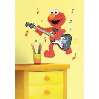 Sesame Street   Elmo Rock n Roll Guitar Peel & Stick Giant Removable 