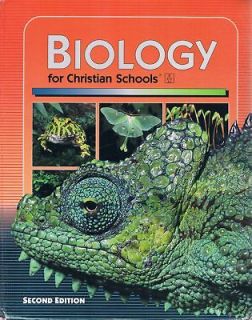 BJU BIOLOGY FOR CHRISTIAN SCHOOLS SECOND EDITION