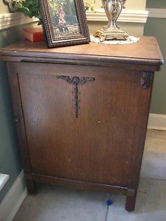   Sewing Machine Built In Oak Cabinet / Corner Table BRANDON MS