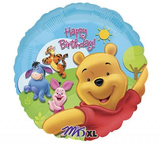 Winnie The POOH Tigger Piglet Eeyore Birthday Party Mylar Balloon 