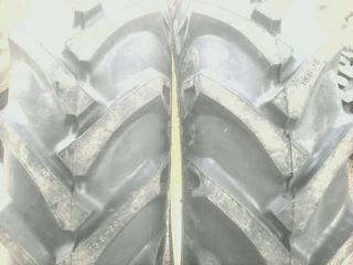 TWO 13.6X28,13.6 28 Hesston 55 46 8 Ply R 1 Bar Lug Tractor Tires with 