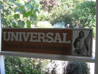 UNIVERSAL MARINE ENGINES & GENERATORS 44x12 SIGN