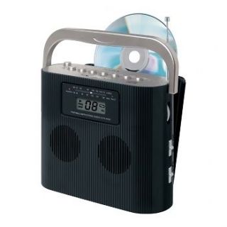 PORTABLE STEREO COMPACT DISC PLAYER w/ AM/FM RADIO CD 470BK NEW