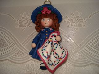 POLYMER CLAY INDIVIDUALLY HANDCRAFTED QUILT ART DOLL