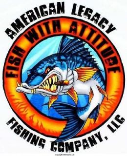Newly listed FISH WITH ATTITUDE 4 COLOR 6X8 BOAT DECAL STICKER