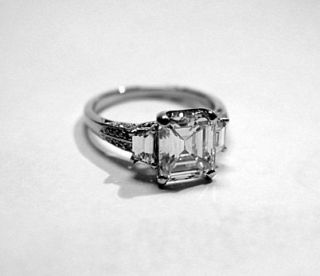 Tacori Platinum Engagement Ring w 3.01ct. H VS2 GIA